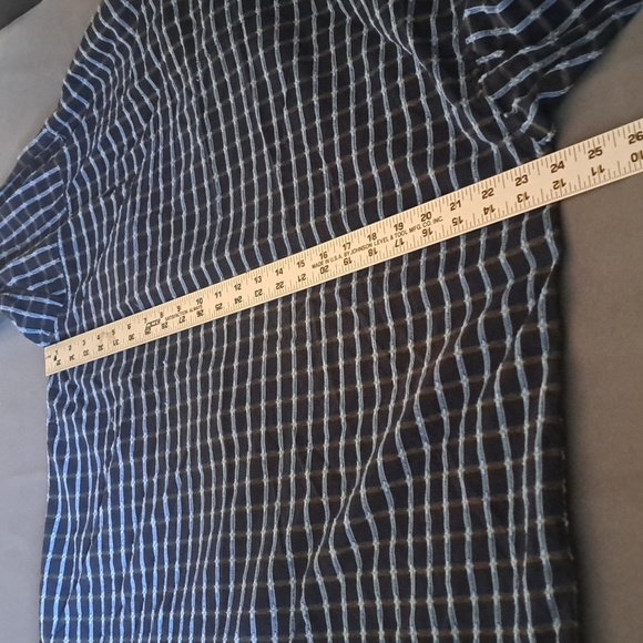 Panhandle Slim Shirt Mens Large Plaid Tattersall Long Sleeve Pearl Snap Western - Picture 4 of 5